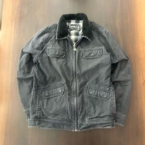 Kirra Charcoal Jacket with Black Faux Fur Collar